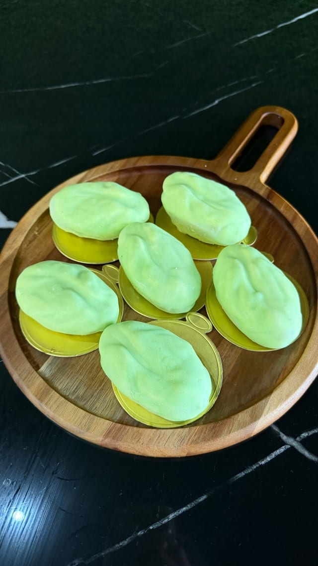 Pistachio Mousse Cake.