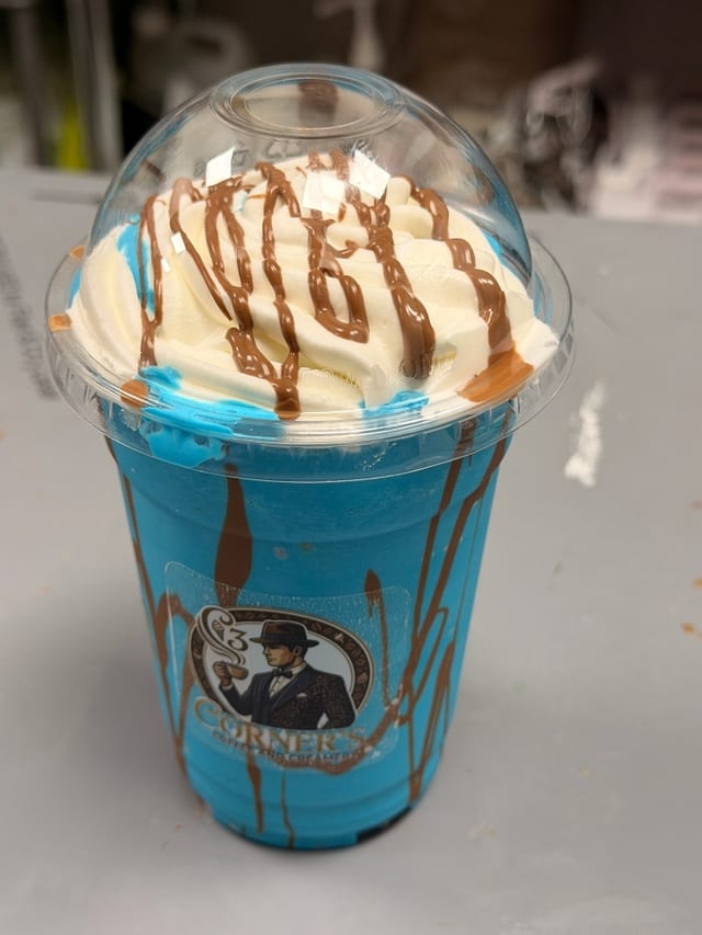 Cookie Monster Milkshake.