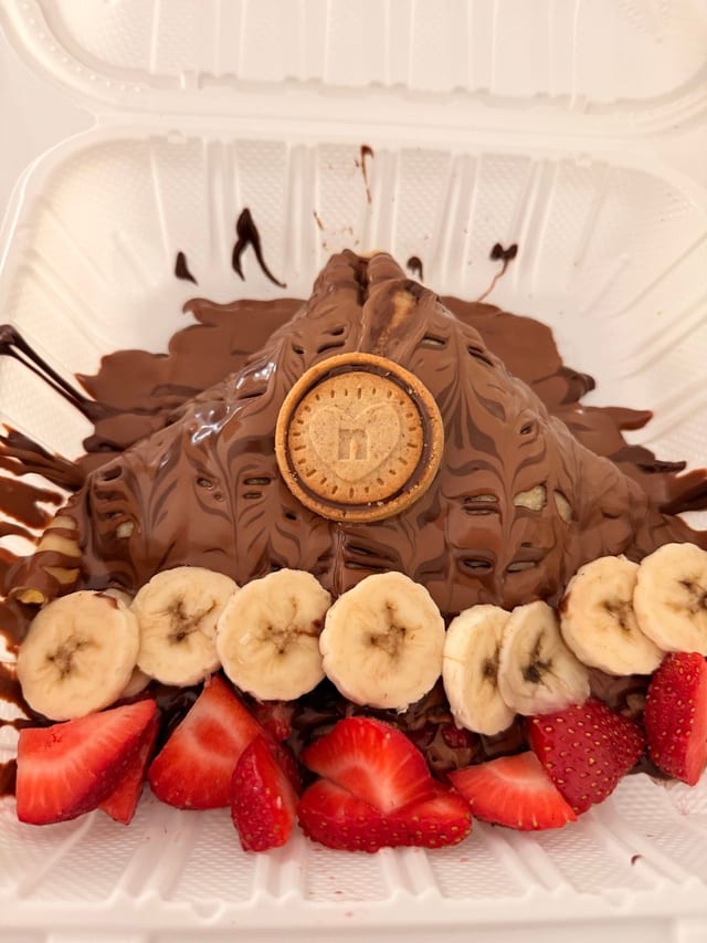 Nutella Strawberry Banana Crepe.